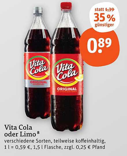 Vita Cola oder Limo – Jetzt zum Top-Preis!