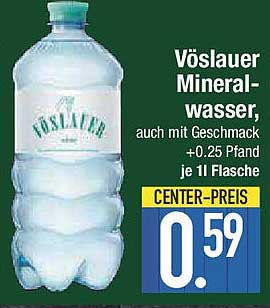 Vöslauer Mineralwasser, auch mit Geschmack