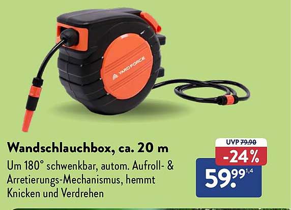 Wandschlauchbox, ca. 20 m