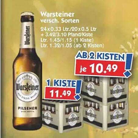 Warsteiner Pilsener – Erleben Sie den einzigartigen Geschmack!