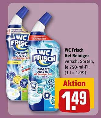 WC Frisch Gel Reiniger 750 ml - Aktion 1,49 €