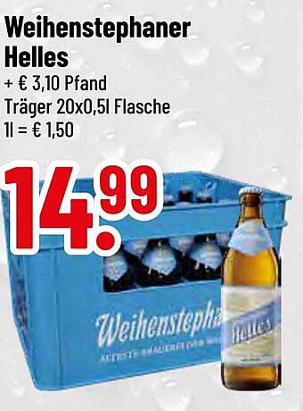 Weihenstephaner Helles - 20 Flaschen im Kasten