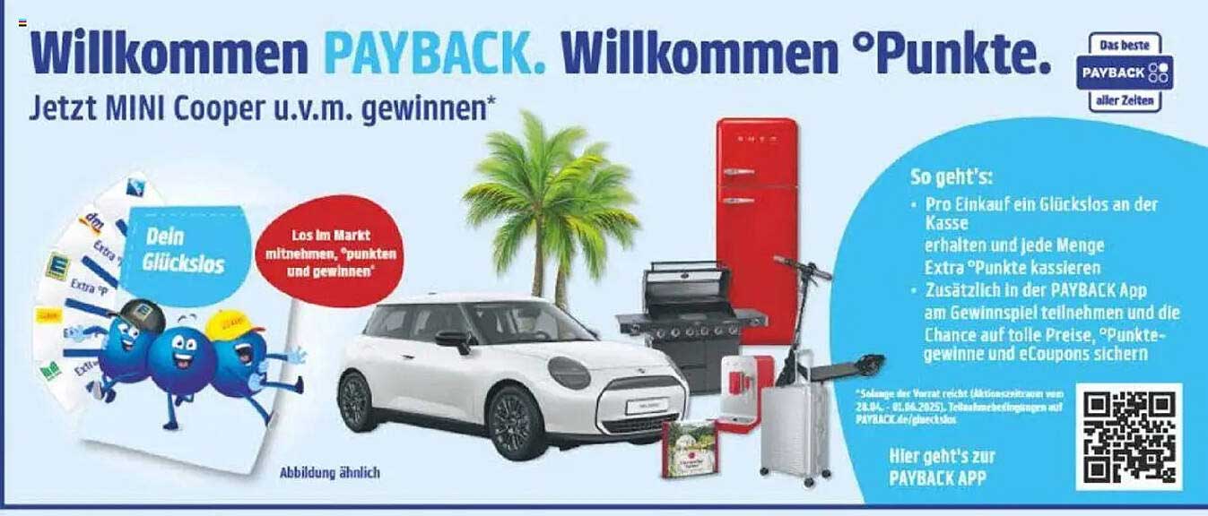 Willkommen PAYBACK. Jetzt MINI Cooper u.v.m. gewinnen