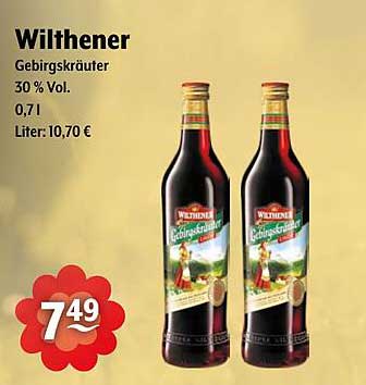 Wilthener Gebirgskräuter 30 % Vol. 0,7 l