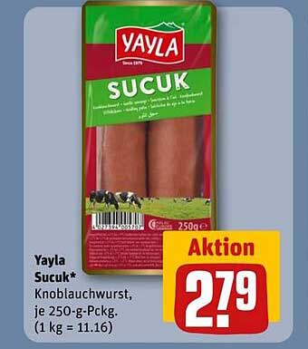 Yayla Sucuk Knoblauchwurst, je 250-g-Pckg.