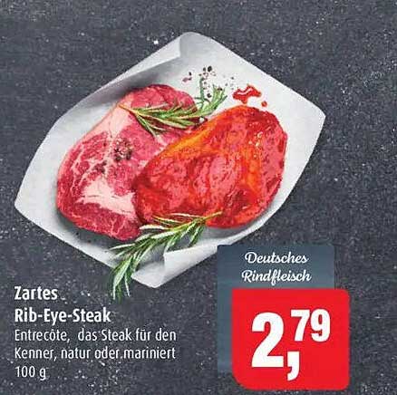 Zartes Rib-Eye-Steak – Entrecôte, das Steak für den Kenner