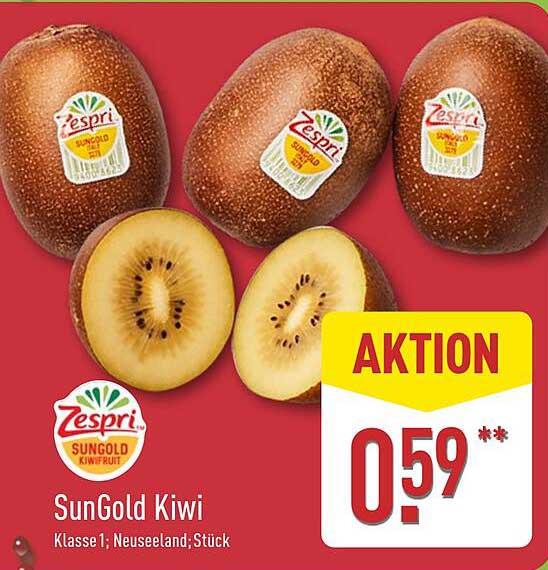 Zespri SunGold Kiwi Klasse 1, Neuseeland; Stück