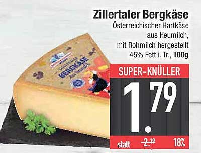 Zillertaler Bergkäse - Österreichischer Hartkäse aus Heumilch