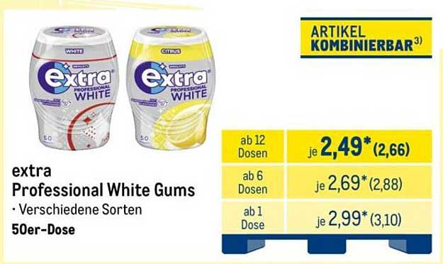 extra Professional White Gums