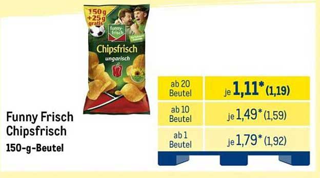 Funny Frisch Chipsfrisch 150-g-Beutel