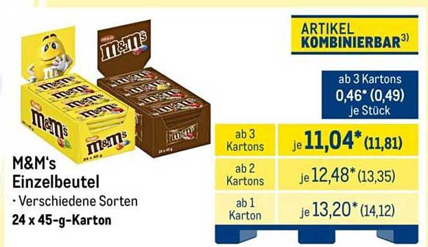 M&M's Einzelbeutel