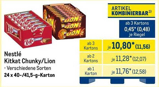 Nestlé Kitkat Chunky/Lion