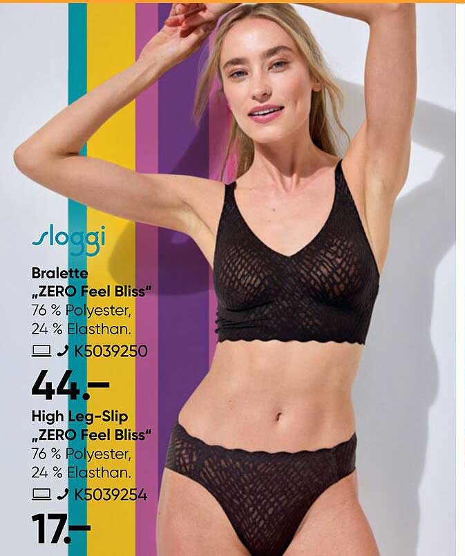 Bralette „ZERO Feel Bliss“ und High Leg-Slip „ZERO Feel Bliss“