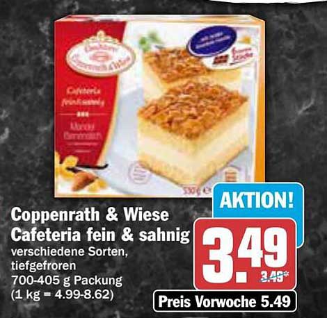 Coppenrath & Wiese Cafeteria fein & sahnig - verschiedene Sorten, tiefgefroren
