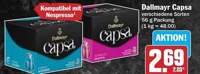 Dallmayr Capsa verschiedene Sorten 56 g Packung