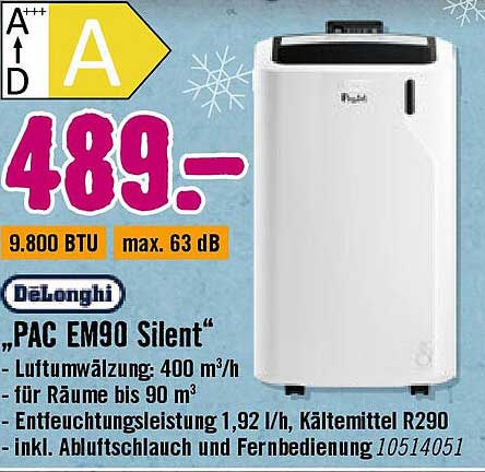 DeLonghi "PAC EM90 Silent"