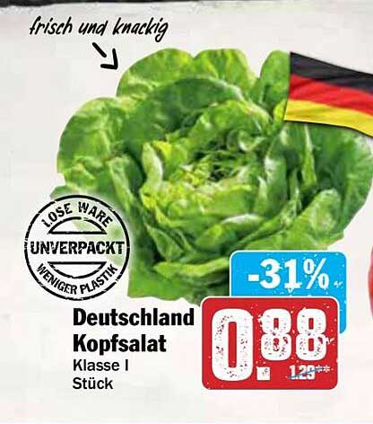 Deutschland Kopfsalat Klasse I Stück
