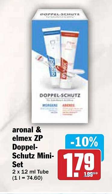 Doppel-Schutz Mini-Set von aronal & elmex ZP