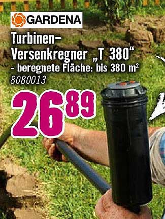 Gardena Turbinen-Versenkregner "T 380"