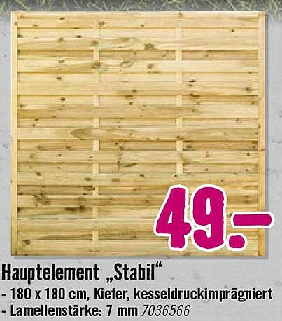 Hauptelement „Stabil“ 180 x 180 cm