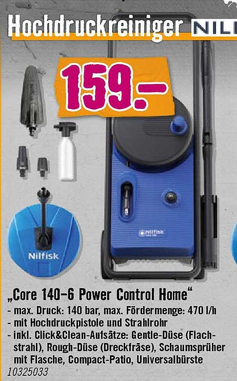 Hochdruckreiniger NILFISK Core 140-6 Power Control Home