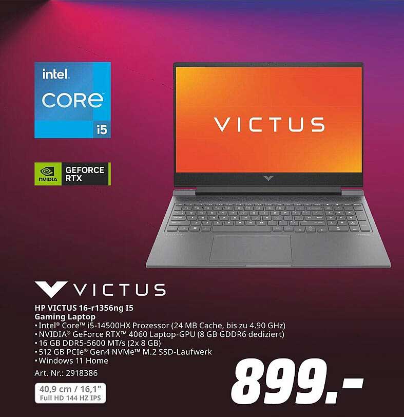 HP VICTUS 16-r1356ng i5 Gaming Laptop