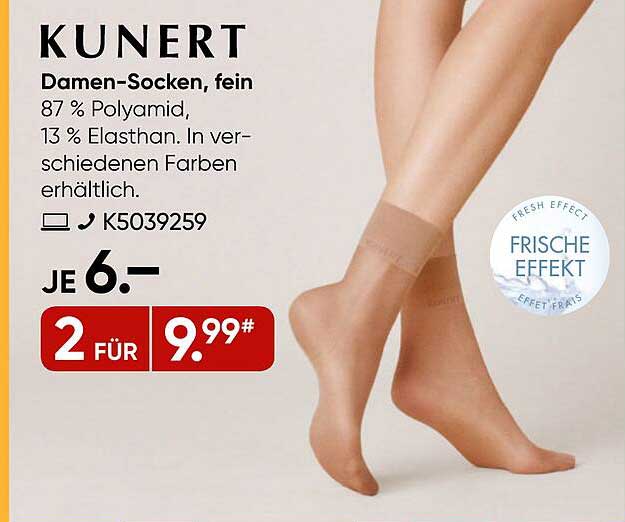 KUNERT Damen-Socken, fein