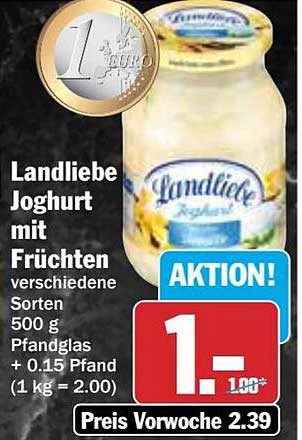 Landliebe Joghurt mit Früchten 500 g