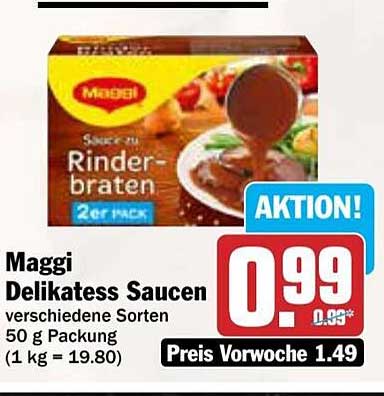 Maggi Delikatess Saucen - 2er Pack - Aktion