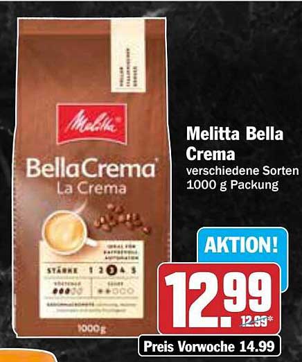 Melitta Bella Crema - verschiedene Sorten 1000 g Packung