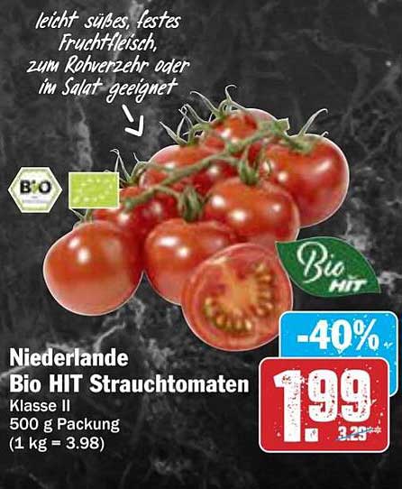 Niederlande Bio HIT Strauchtomaten 500 g