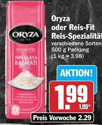 Oryza oder Reis-Fit Reis-Spezialität 500 g