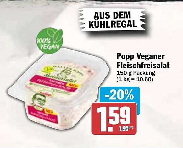 Popp Veganer Fleischfreisalat 150 g