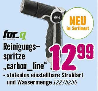 Reinigungs-spritze „carbon_line“ - stufenlos einstellbare Strahlart und Wassermenge