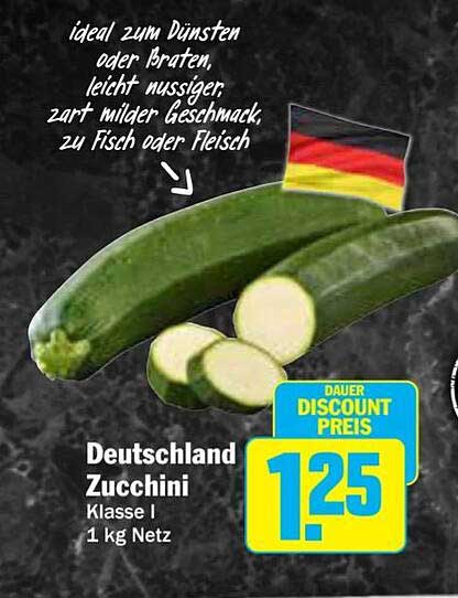 Zucchini Deutschland Klasse I – 1 kg Netz