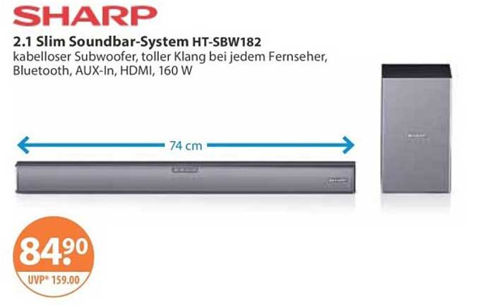 2.1 Slim Soundbar-System HT-SBW182