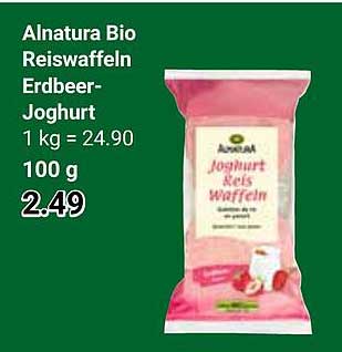 Alnatura Bio Reiswaffeln Erdbeer-Joghurt