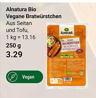 Alnatura Bio Vegane Bratwürstchen