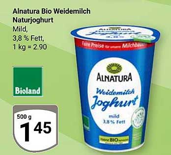 Alnatura Bio Weidemilch Naturjoghurt