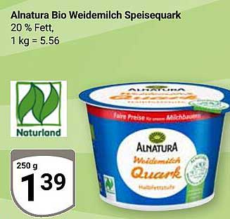 Alnatura Bio Weidemilch Speisequark