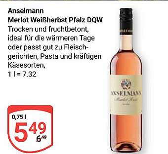 Anselmann Merlot Weißherbst Pfalz DQW