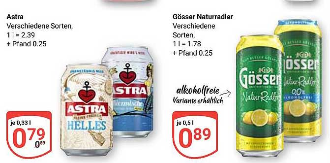 Astra Verschiedene Sorten