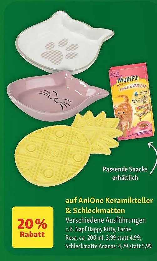 auf AniOne Keramikteller & Schleckmatten