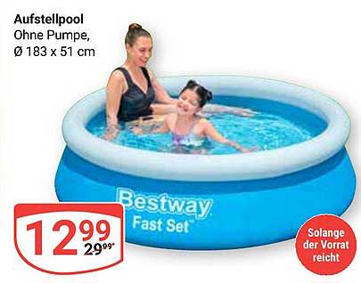 Aufstellpool Ohne Pumpe, Ø 183 x 51 cm