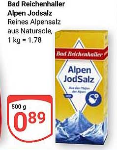 Bad Reichenhaller Alpen Jodsalz