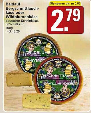 Baldauf Bergschnittlauchkäse oder Wildblumenkäse