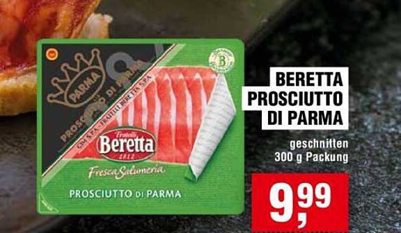 BERETTA PROSCIUTTO DI PARMA geschnitten 300 g Packung
