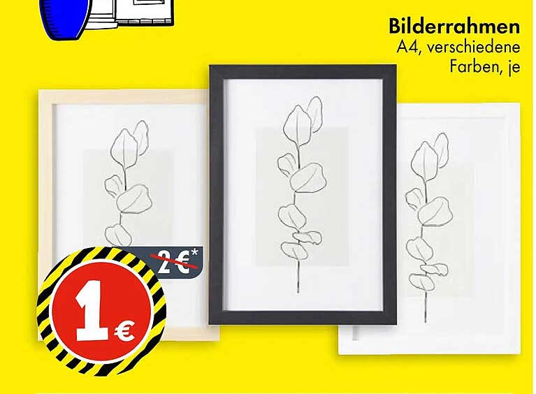 Bilderrahmen A4, verschiedene Farben, je