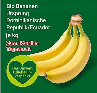Bio Bananen Ursprung Dominikanische Republik/Ecuador je kg