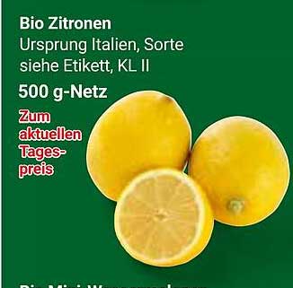 Bio Zitronen